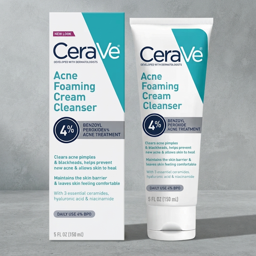 CeraVe Acne Foaming Cream Cleanser