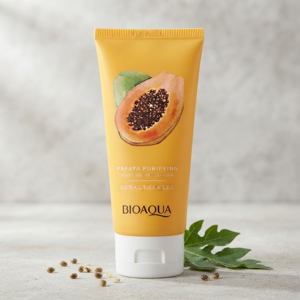 Bioaqua Papaya Purifying Cleanser- 100g - Image 4
