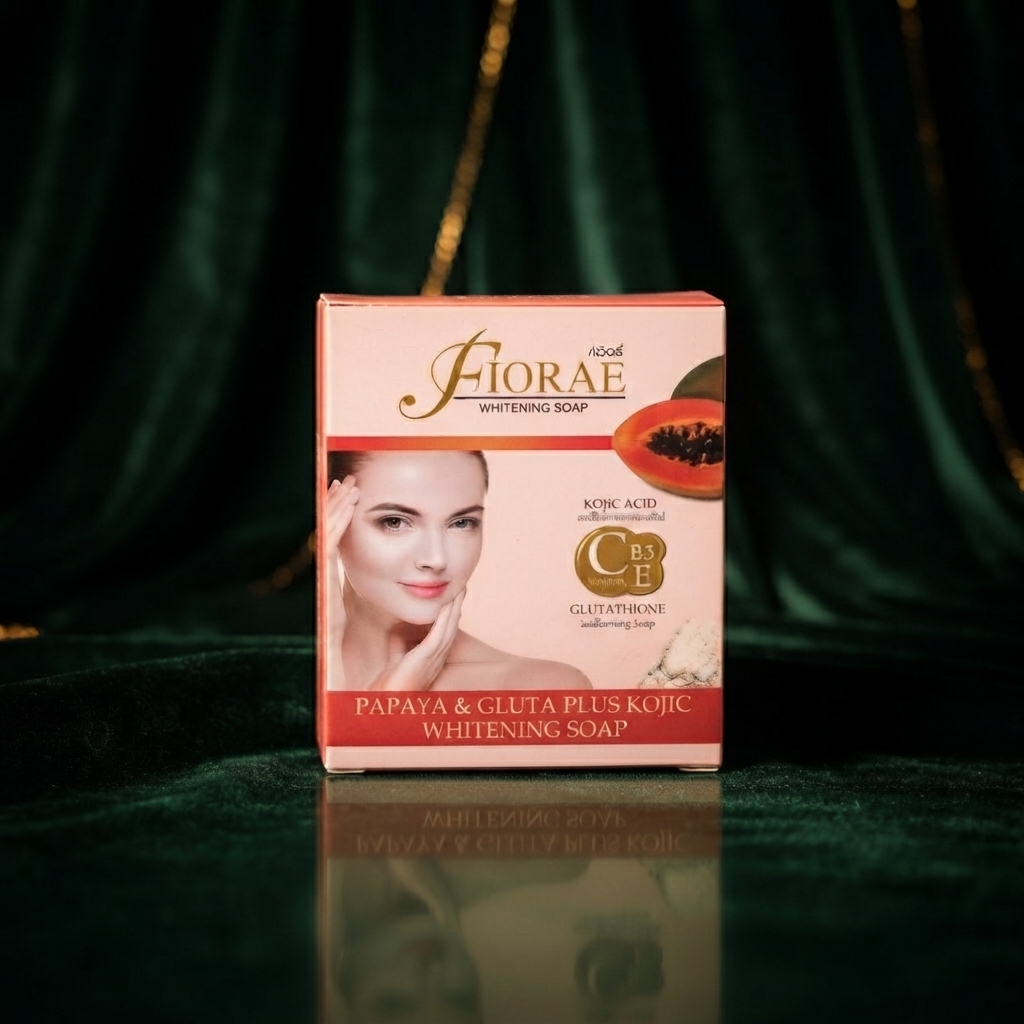 Fiorae Papaya & Gluta Plus Kojic Whitening Soap 165 - Image 2