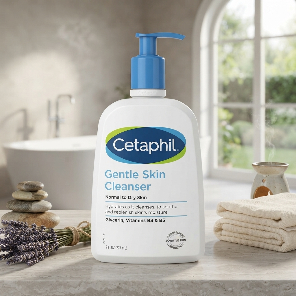 Cetaphil Gentle Skin Cleanser for Normal to Dry Skin with Hydrating Glycerin, Vitamins B3 & B5 237ml - Image 3