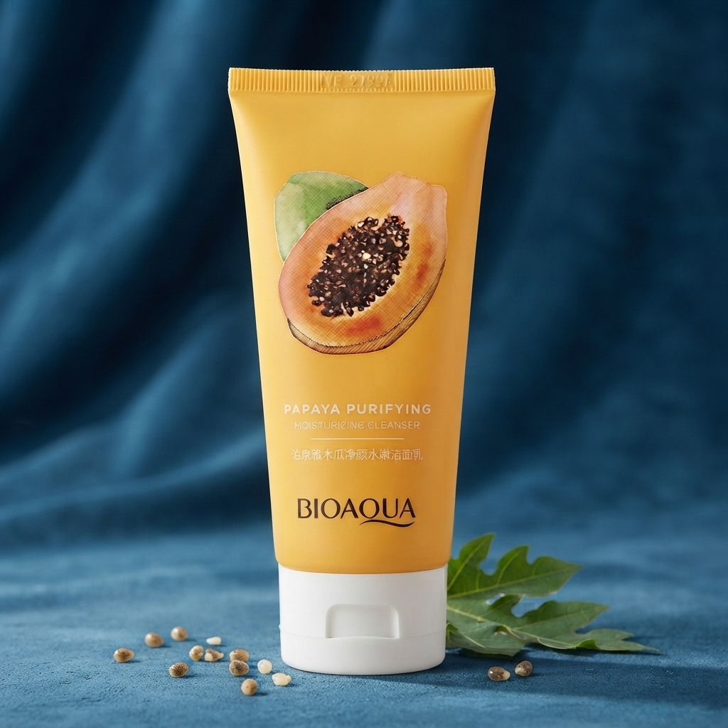 Bioaqua Papaya Purifying Cleanser- 100g - Image 3